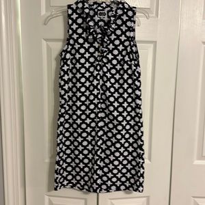 Black and White Ruffle Dress